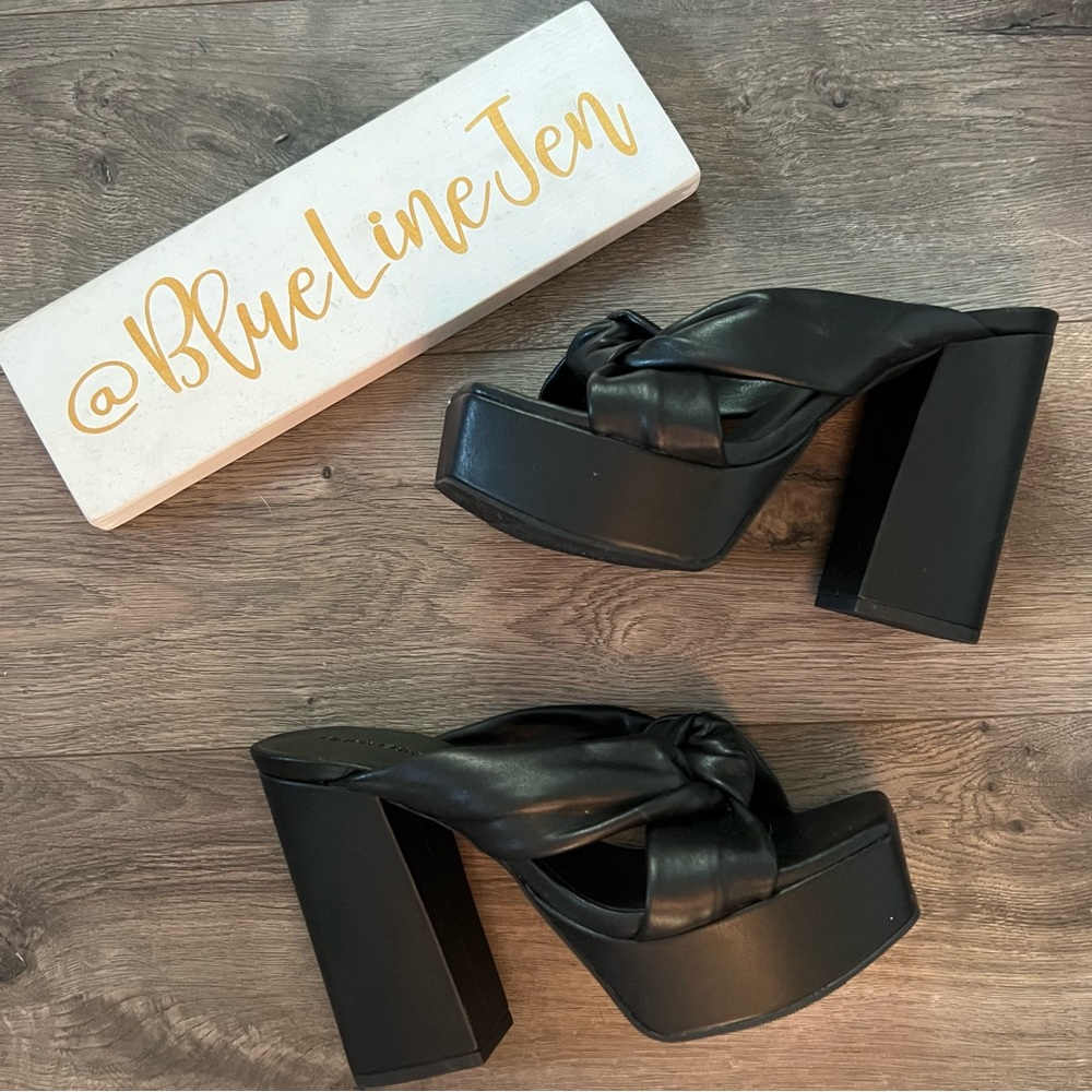 Open Edit Kaia Knot Platform Sandals NWOT